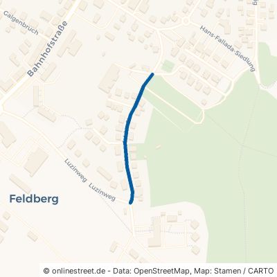 Harsefelder Straße Feldberger Seenlandschaft Feldberg 