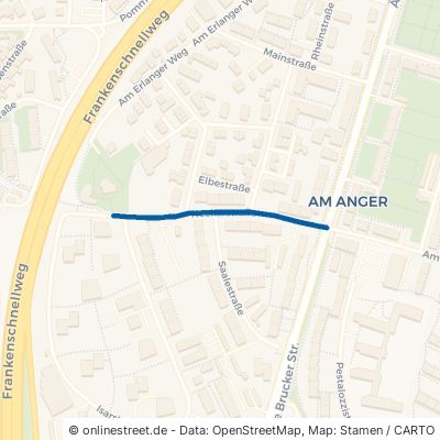 Neckarstraße Erlangen Anger 