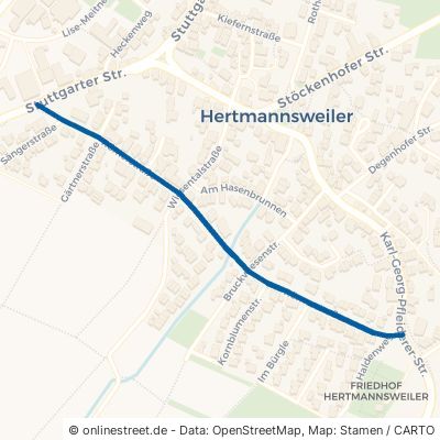 Römerstraße Winnenden Hertmannsweiler 