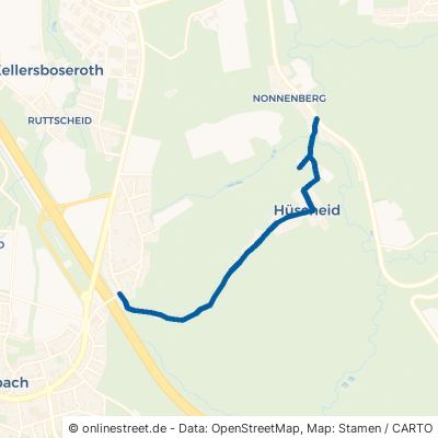 Hüscheider Weg Königswinter Nonnenberg 