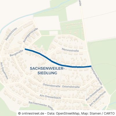 Waldstraße Backnang Sachsenweiler 