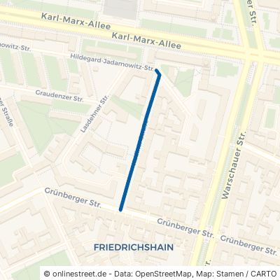 Kadiner Straße 10243 Berlin Friedrichshain Bezirk Friedrichshain-Kreuzberg
