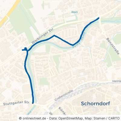 Mittlere Uferstraße Schorndorf 