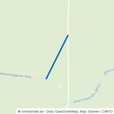 Rheinshagener Weg Rheinsberg Zechow 