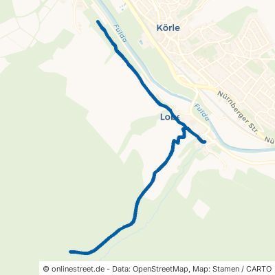 Schlangenweg Körle Lobenhausen 
