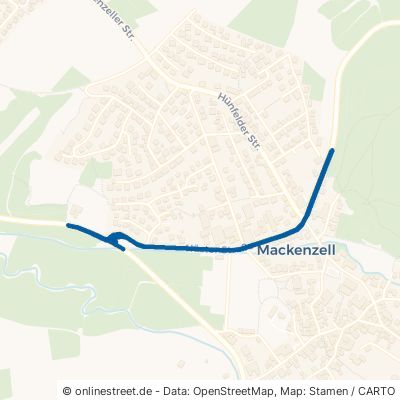 Nüster Straße Hünfeld Mackenzell 