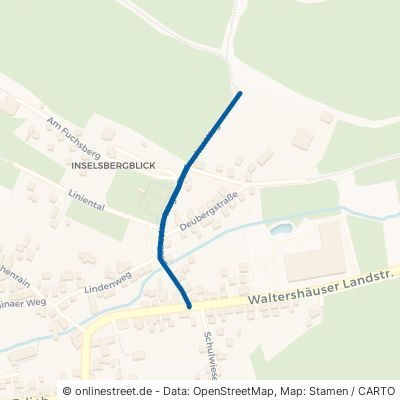 Deubacher Weg Waltershausen Schmerbach 