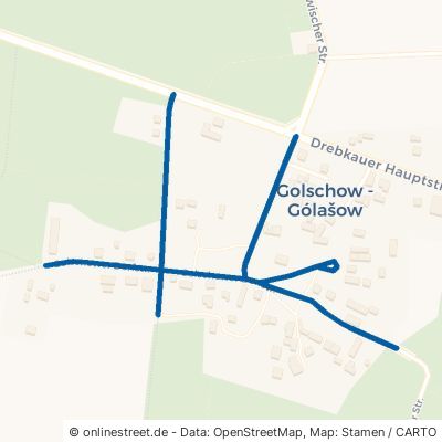 Dorfstraße Drebkau Golschow 