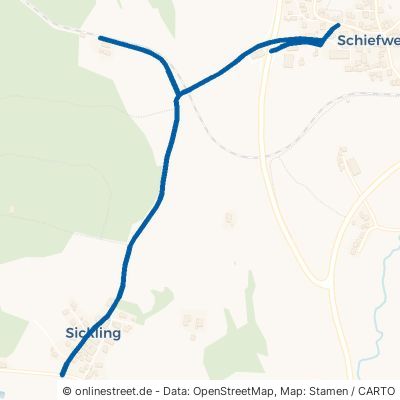 Sicklinger Straße Waldkirchen Schiefweg 