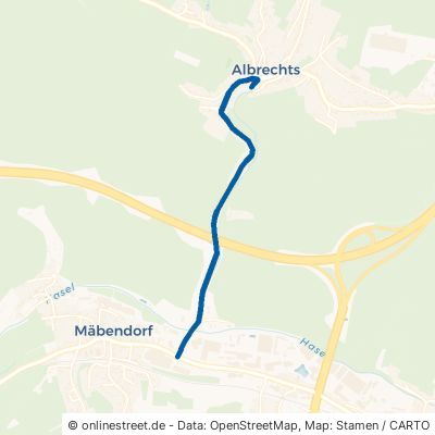 Mühlbergstraße Suhl Mäbendorf 