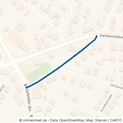 Kleine Straße Detmold Heidenoldendorf 