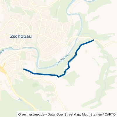 Wurzelweg Zschopau Krumhermersdorf 