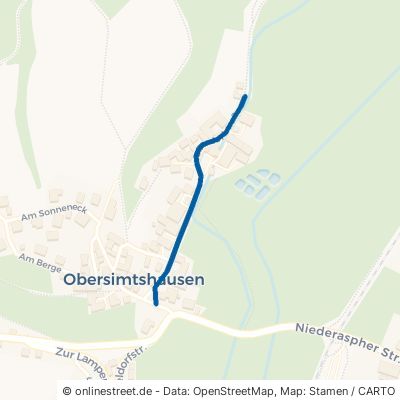 Oberdorfstraße Münchhausen Simtshausen 