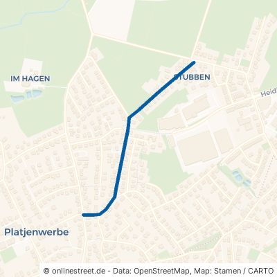 Stubbener Straße Ritterhude Platjenwerbe 