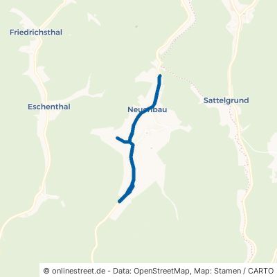 Sattelpaßstraße Föritztal Neuenbau 
