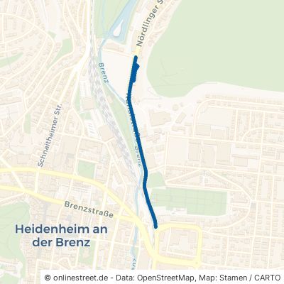 Kanalstraße Heidenheim an der Brenz Innenstadt 