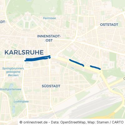 Kriegsstraße Karlsruhe Oststadt 