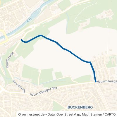 Römerstraße Pforzheim Buckenberg 