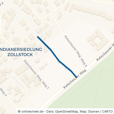 Kalscheurer Weg, Weg ST Köln Zollstock 