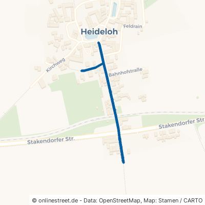 Dorfstraße Sandersdorf-Brehna Heideloh 