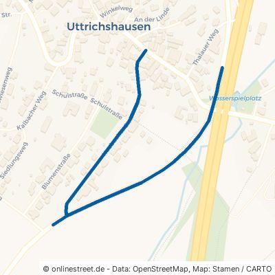 Heubacher Straße Kalbach Uttrichshausen 