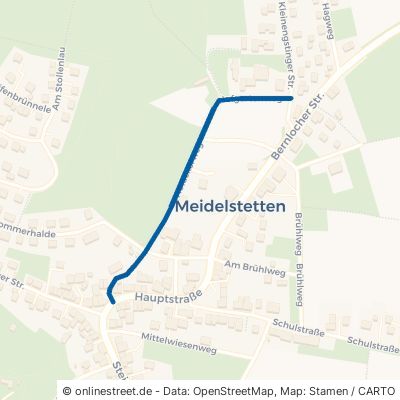 Hofäckerweg Hohenstein Meidelstetten 