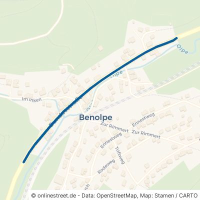 Bundesstraße Kirchhundem Benolpe 