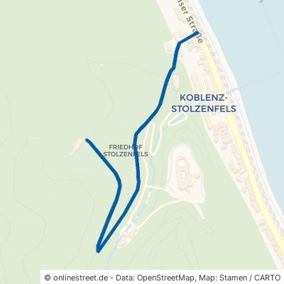 Waldweg Koblenz Stolzenfels 