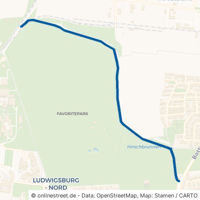 Östlicher Parkweg Ludwigsburg 
