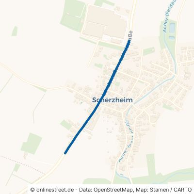 Landstraße Lichtenau Scherzheim 