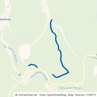Forsthausweg Zschorlau Burkhardtsgrün 