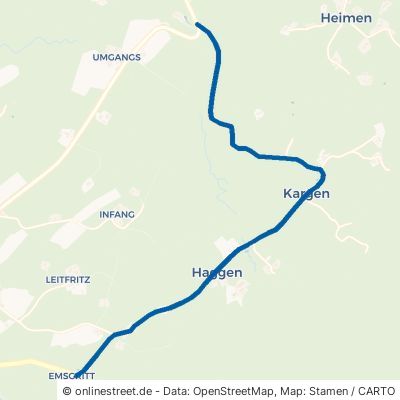 Hinterbergstraße Sigmarszell Niederstaufen 