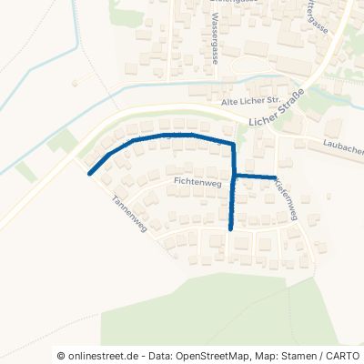 Lärchenweg Grünberg Queckborn 