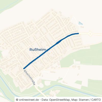 Huttenheimer Straße Dettenheim Rußheim 