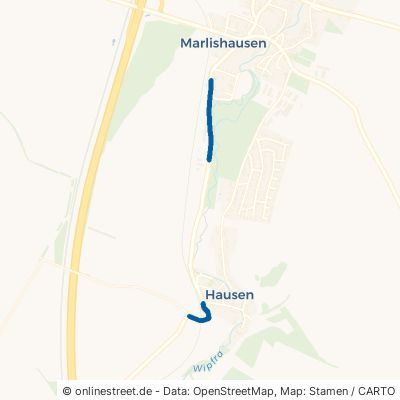 Neue Hausener Straße Wipfratal Marlishausen 