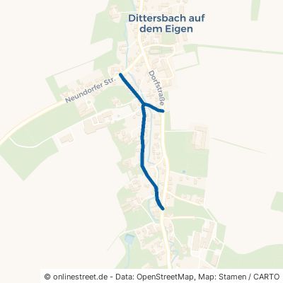 Bergweg Bernstadt an der Eigen Dittersbach a. d. Eigen 