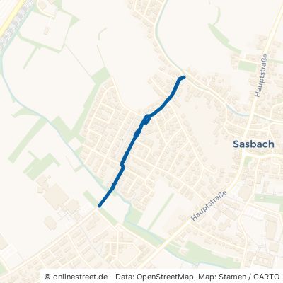 Waldfeldstraße Sasbach Ortsgebiet 