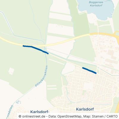 Alte Bundesstraße Karlsdorf-Neuthard Karlsdorf 
