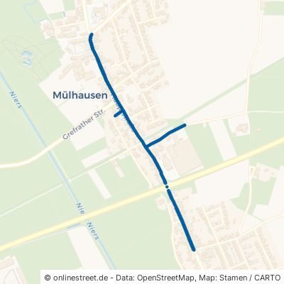 Hauptstraße Grefrath Mülhausen 