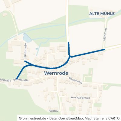 Wernröder Hauptstraße Bleicherode Wernrode 