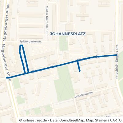 Eislebener Straße Erfurt Johannesplatz 