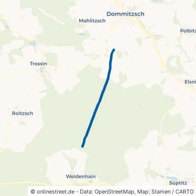 Weidenhain-Dommitzscher Weg Trossin 