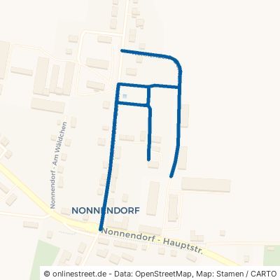Nonnendorf - Dorfstraße Niederer Fläming Nonnendorf 