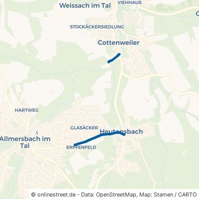 Allmersbacher Straße 71554 Weissach im Tal Cottenweiler Cottenweiler