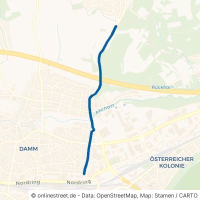 Glattbacher Straße Aschaffenburg Damm 