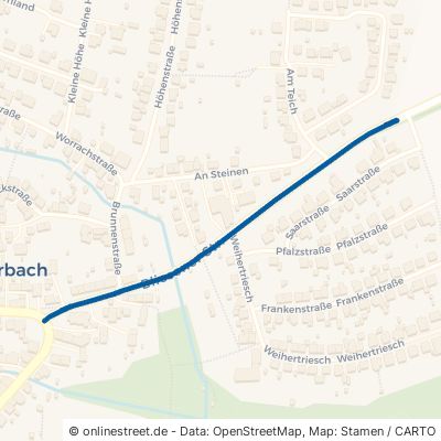 Bliesener Straße Sankt Wendel Winterbach 