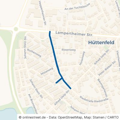 Blumenstraße Lampertheim Hüttenfeld 