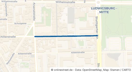 Mathildenstraße Ludwigsburg Mitte 
