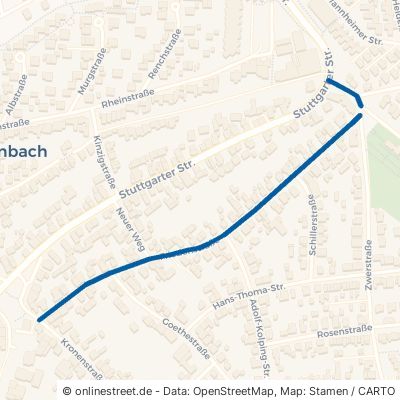 Friedenstraße Waldbronn Reichenbach 