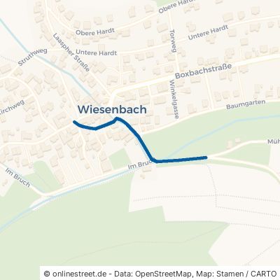 Kleingladenbacher Weg Breidenbach Wiesenbach 